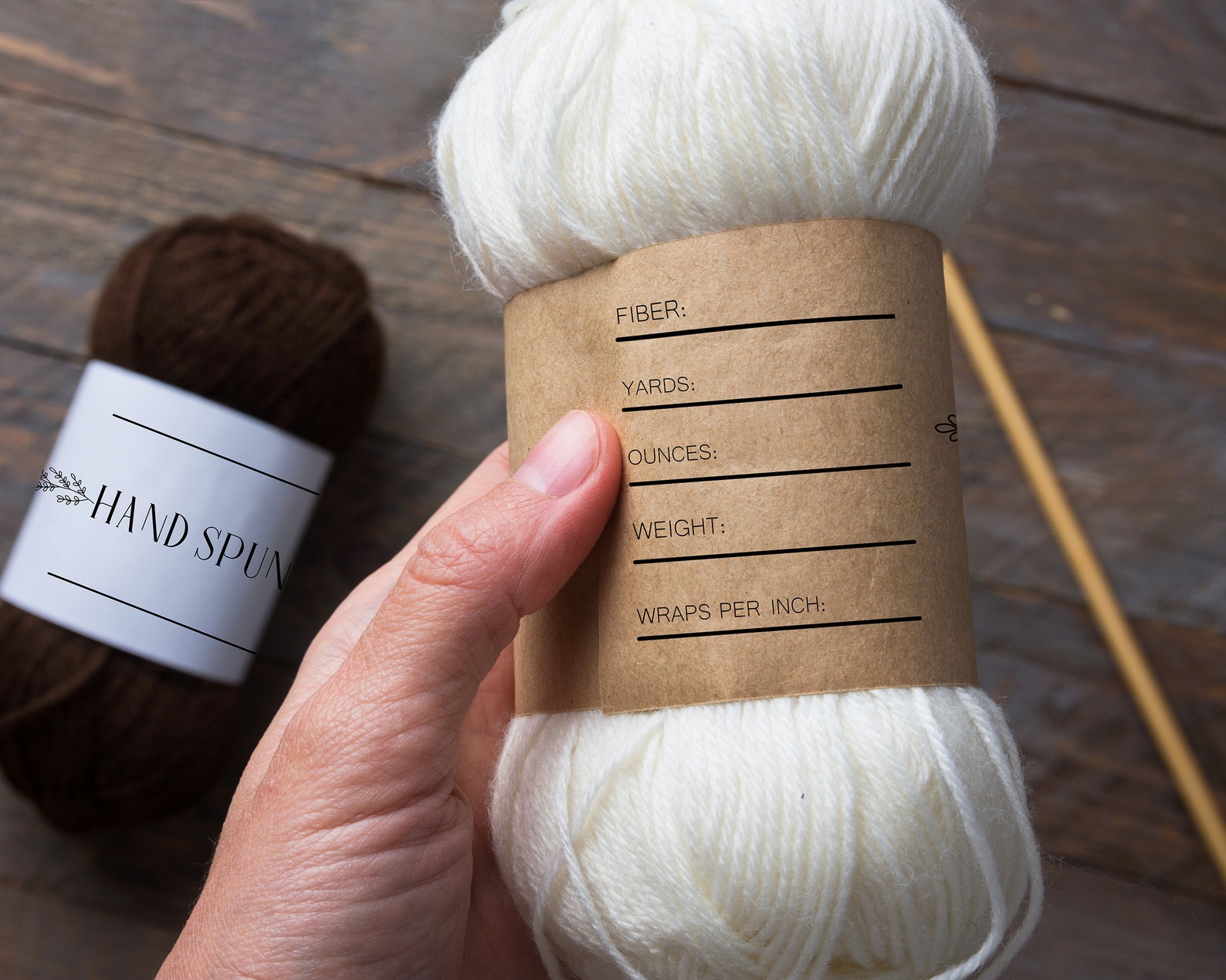 printable yarn wrap labels for hand spun yarn diy tags for etsy