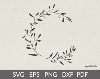 Ovale Blumenkranz Svg-Branch Svg-Engagement Hochzeit Vorlage PNG-Frühling Svg Cricut Dateien-Brief Kranz Svg-Christian Zitate-Kommerzielle Nutzung