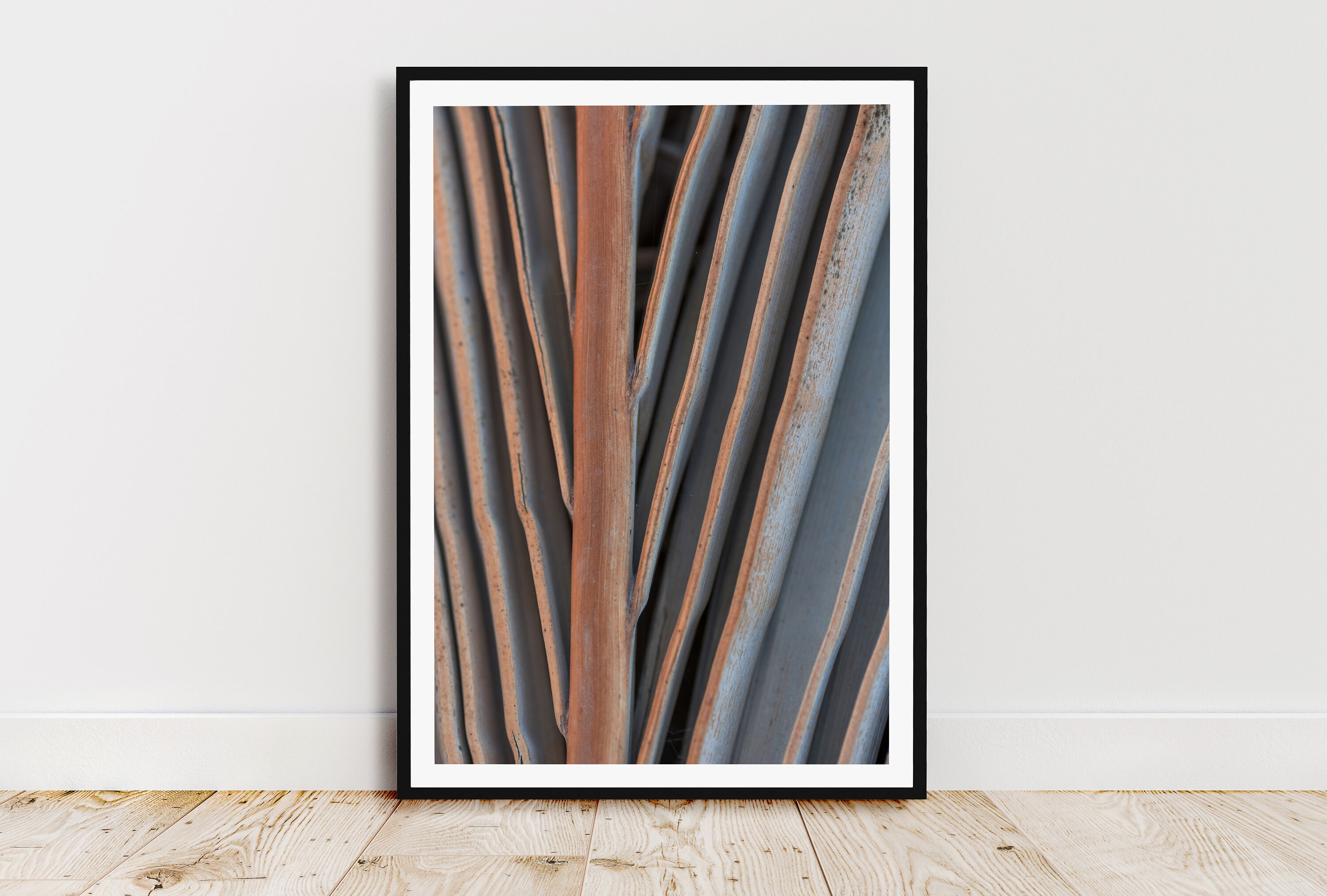 Botanical Palm Leaf Boho Wall Art Print, Neutral Bohemian Farmhouse ...