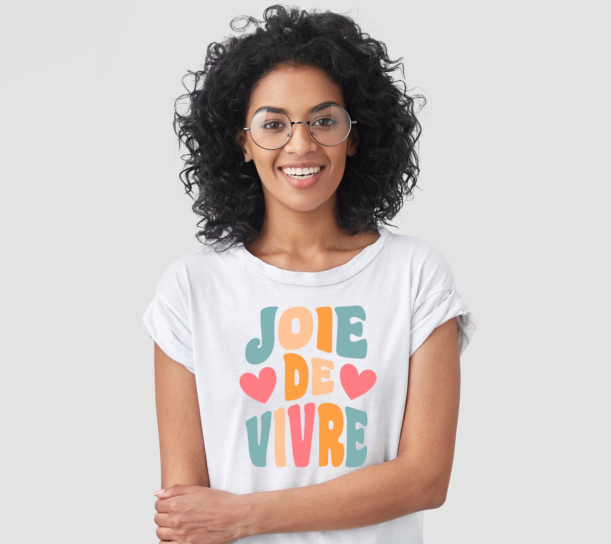 Joie De Vivre French Saying Svg-cute Colorful Life Joy Svg for Women ...