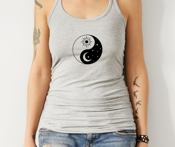 Yin Yang Svg-moon Sun Svg-boho Celestial Clipart With Ying