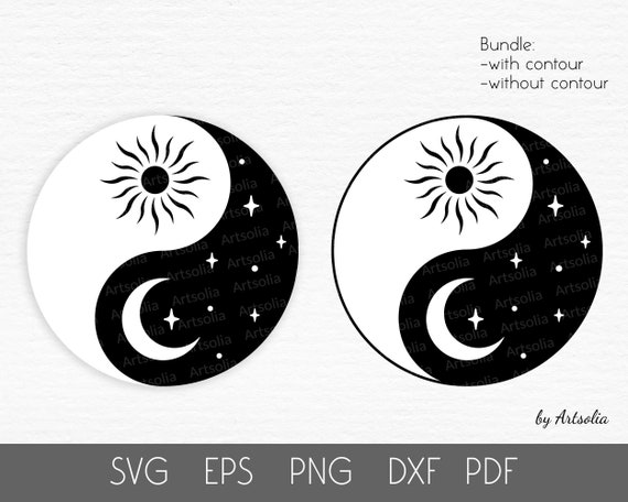 Ying Yang Symbol With The Sun And Moon Ying Yang Sun And Moon Yin Yang