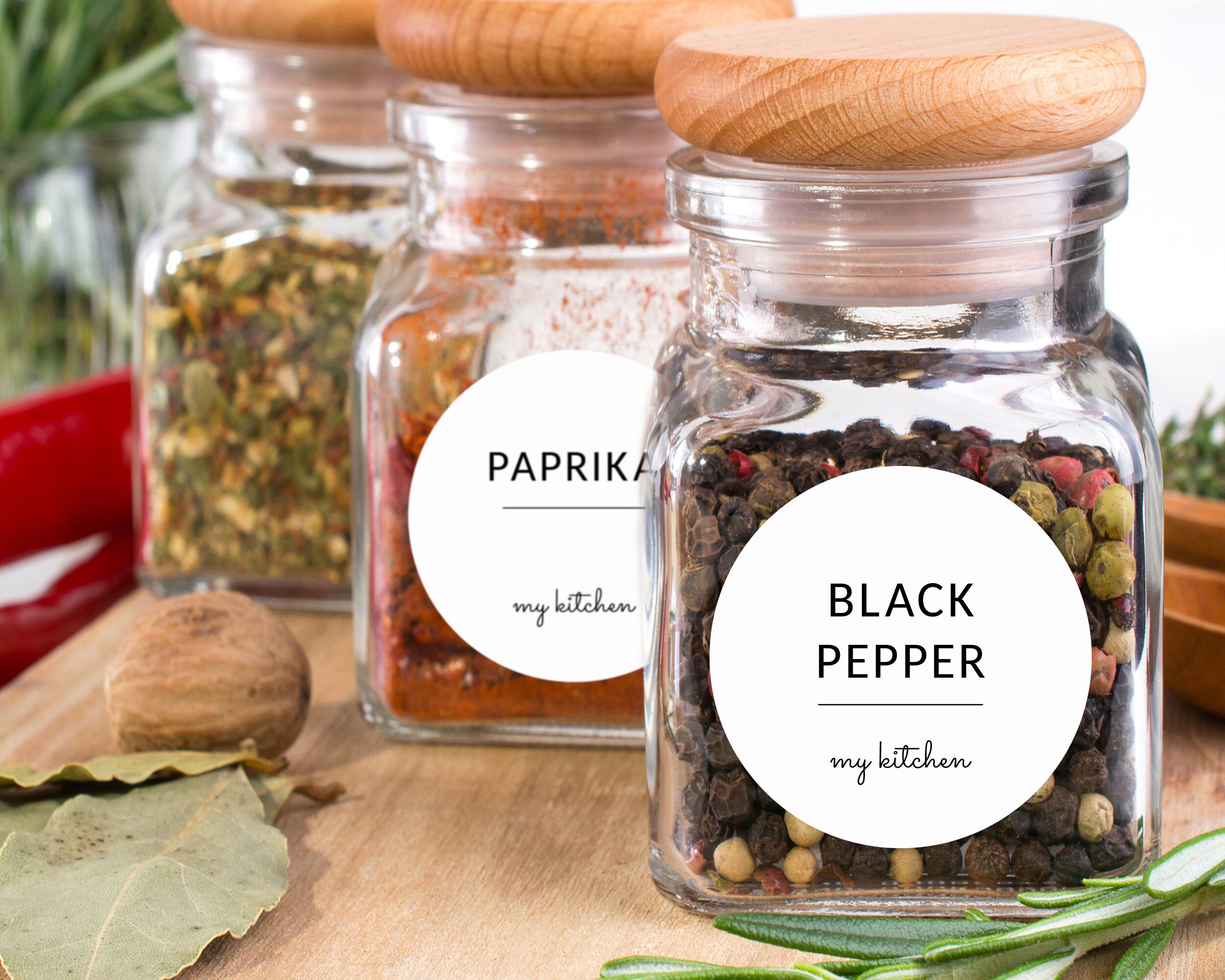 Modern Spice Labels in Clean Minimal Design-printable - Etsy