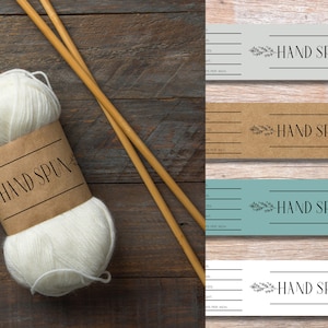 Druckbare Garnwrap-Etiketten für handgesponnene Garne-Strickgarn-Etiketten für handgesponnene Garne