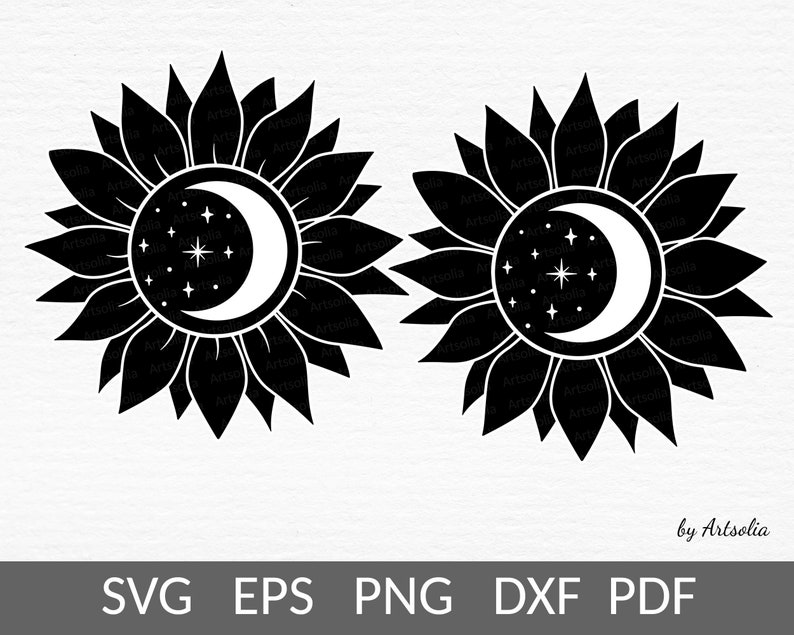 Free Free 84 Sunflower Moon Svg SVG PNG EPS DXF File