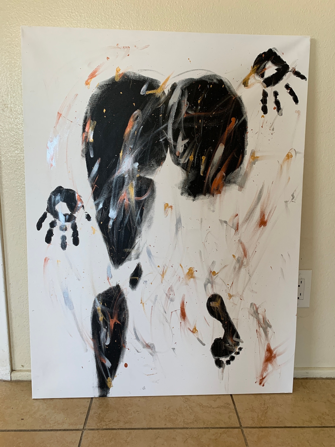 Black Body Paint Painting Etsy