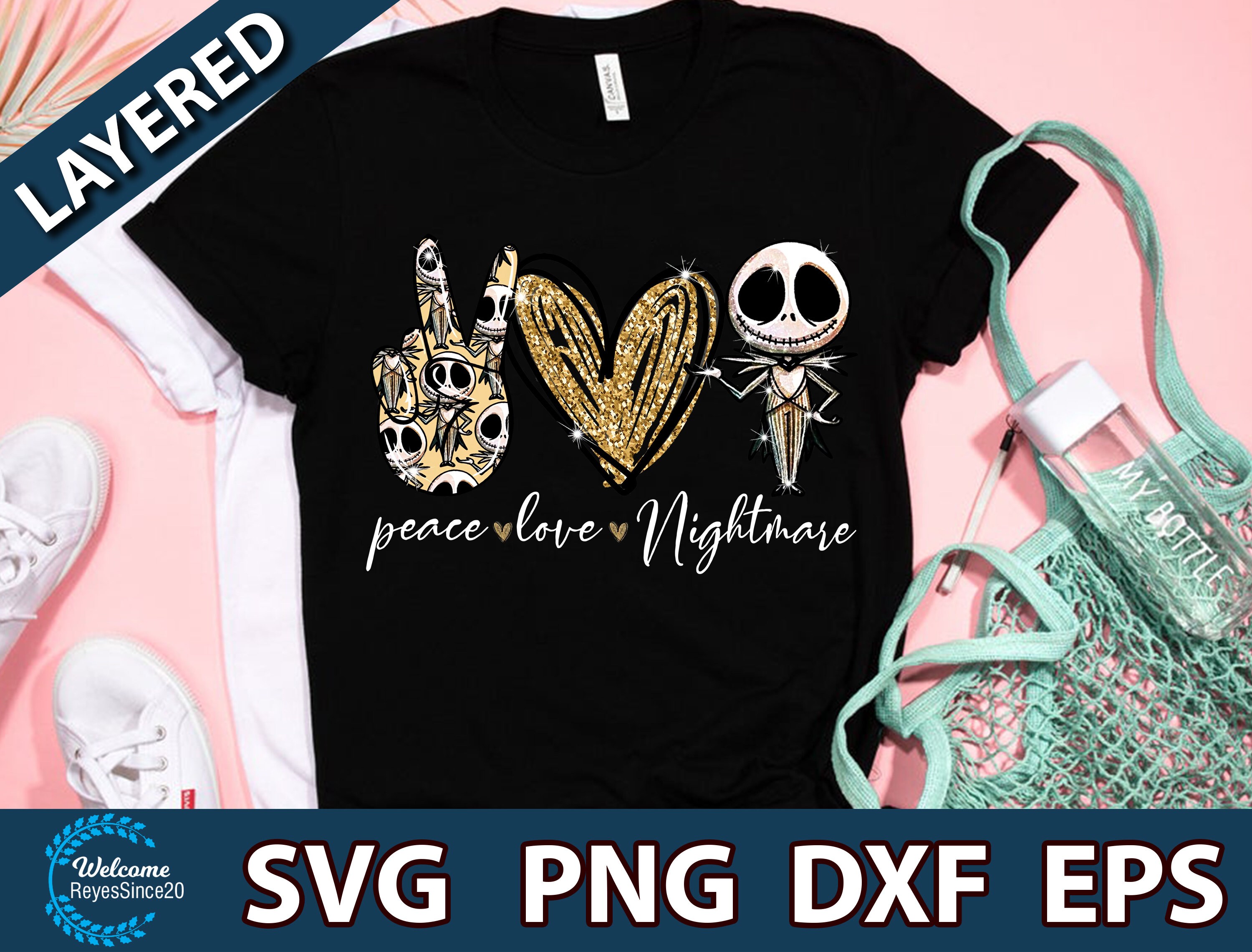 Download Peace Love Nightmare Svg Peace Love Nightmare Digital Files Etsy