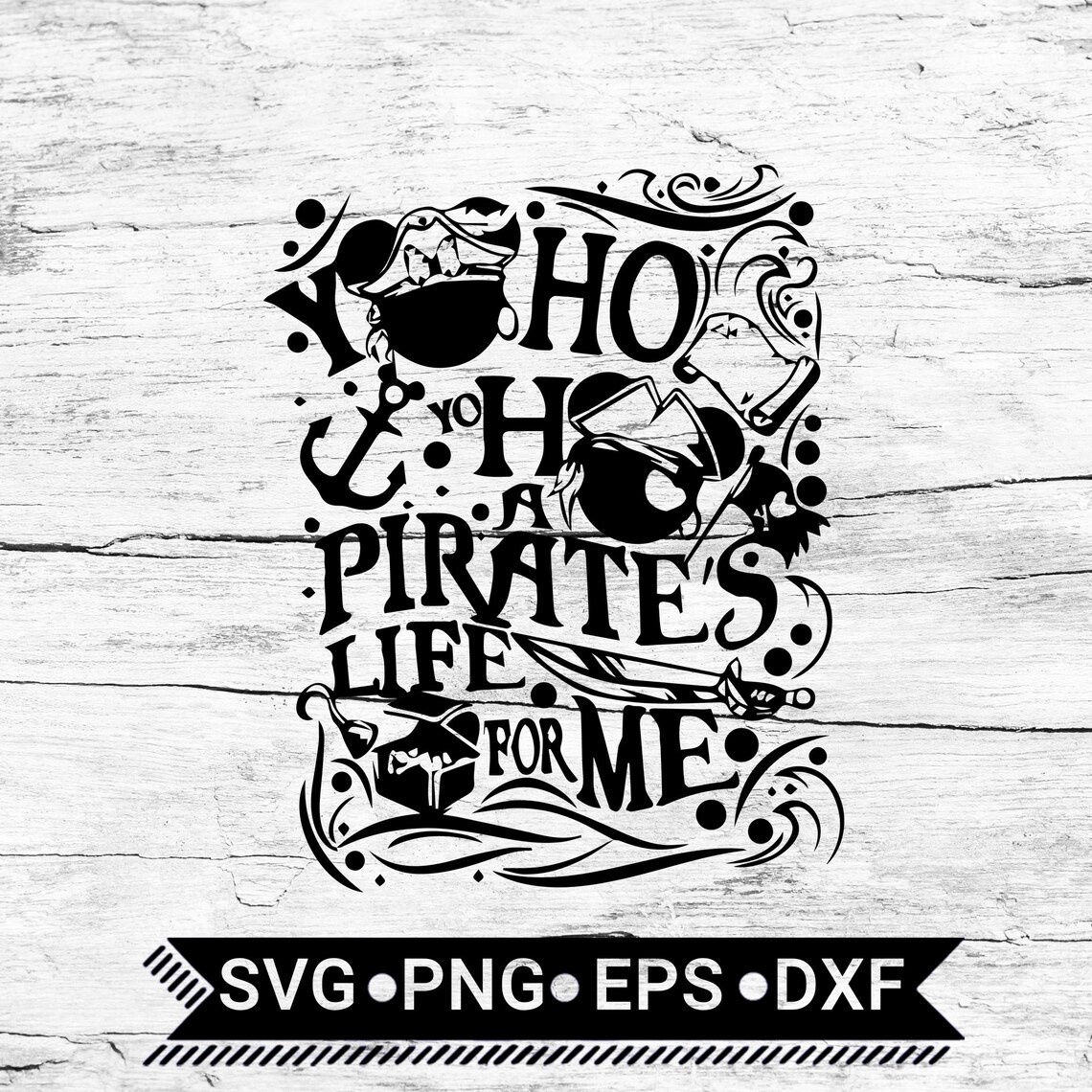Yo Ho Yo Ho A Pirate's Life For Me Disney SVG / Disney Etsy