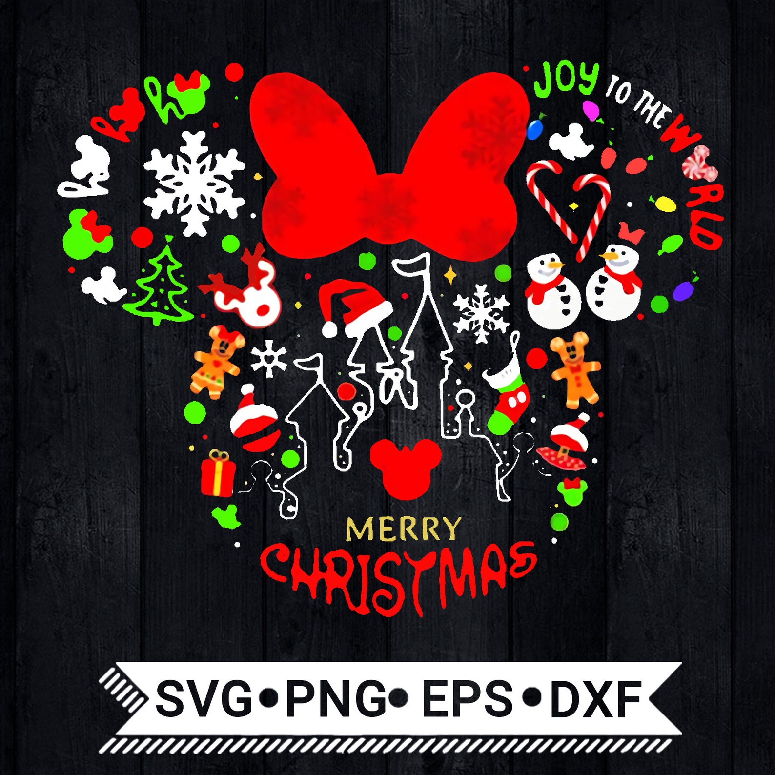 Minnie Merry Christmas Svg / Minnie Svg / Merry Christmas Svg | Etsy