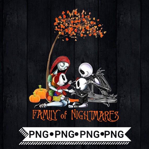 Family Of Nightmares Png Jack Skellington And Sally Png Etsy