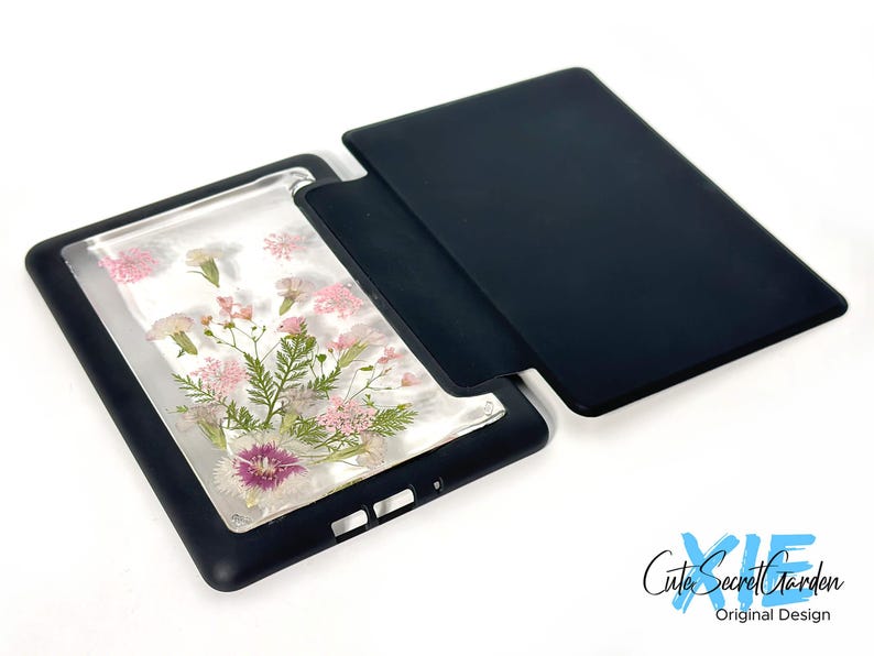 August - Gladiolus Birth Pressed Flower case for Kindle Colorsoft, Paperwhite 12th 11th 10th gen, Kindle 2024 2022 6'',Oasis 10th gen 2019 image 6