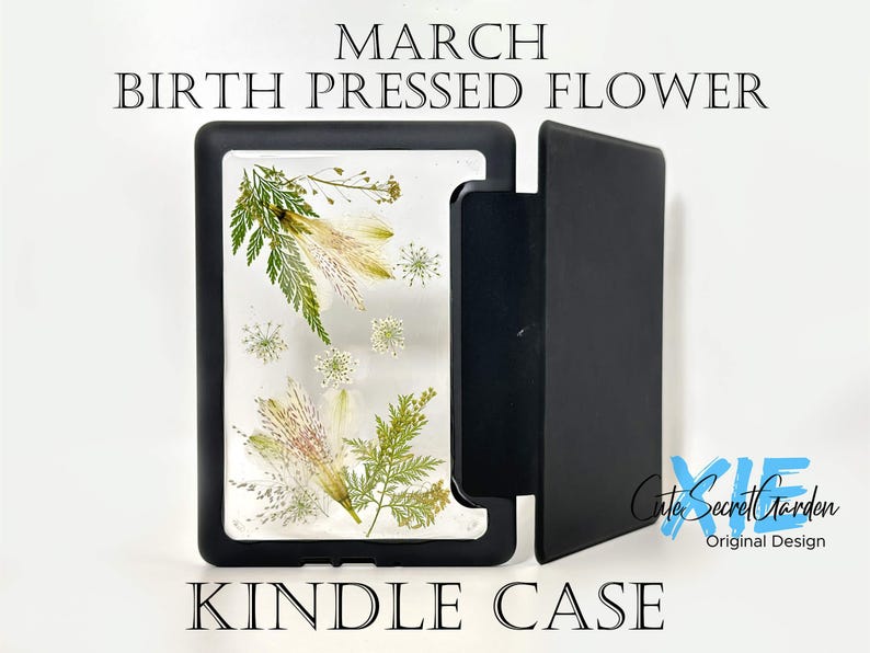 December - Narcissus Birth Pressed Flower Case for Kindle Colorsoft ...