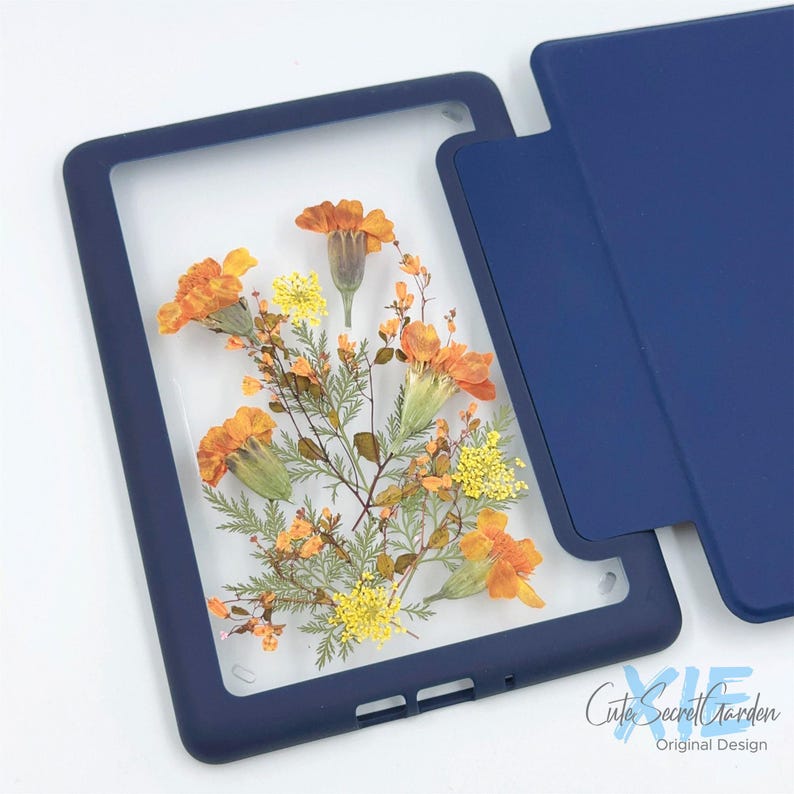 October - Marigold Birth Pressed Flower Case for Kindle Colorsoft ...