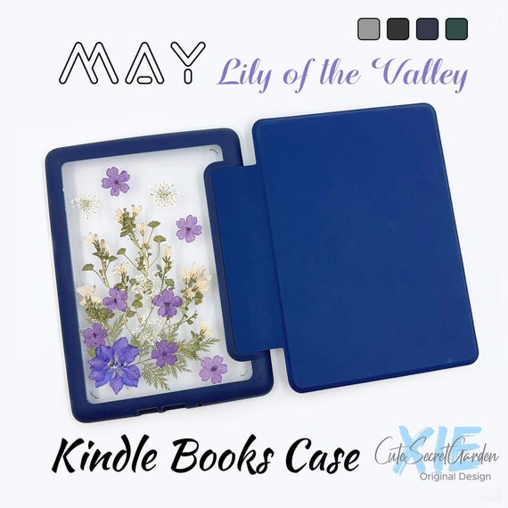 May - Lily of the Valley Birth Flower case for Kindle Colorsoft, Paperwhite 12th 11th 10th gen, Kindle 2024 2022 6'',Oasis 10th gen 2019