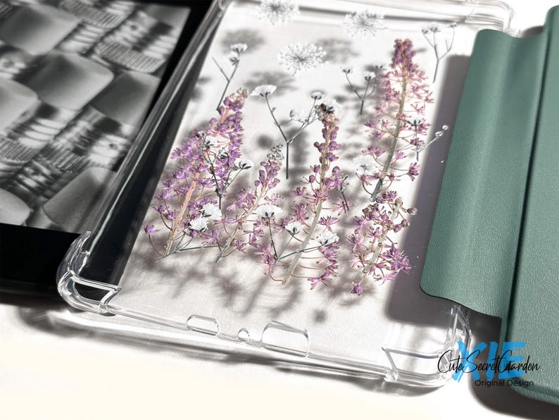 Real Pressed Cotton Jujube Flower Case for Kindle Colorsoft,paperwhite ...