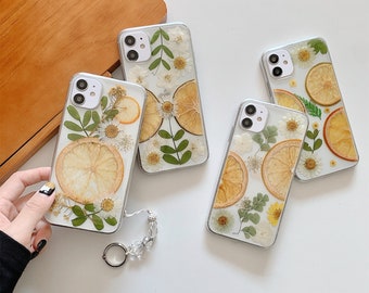 Real flowers and fruits phone case for iPhone 17 16 15 14 Pro Max 16e 17e Air, Samsung S26 S25 S24 FE Ultra A36 A56, Google Pixel 10 9 Pro