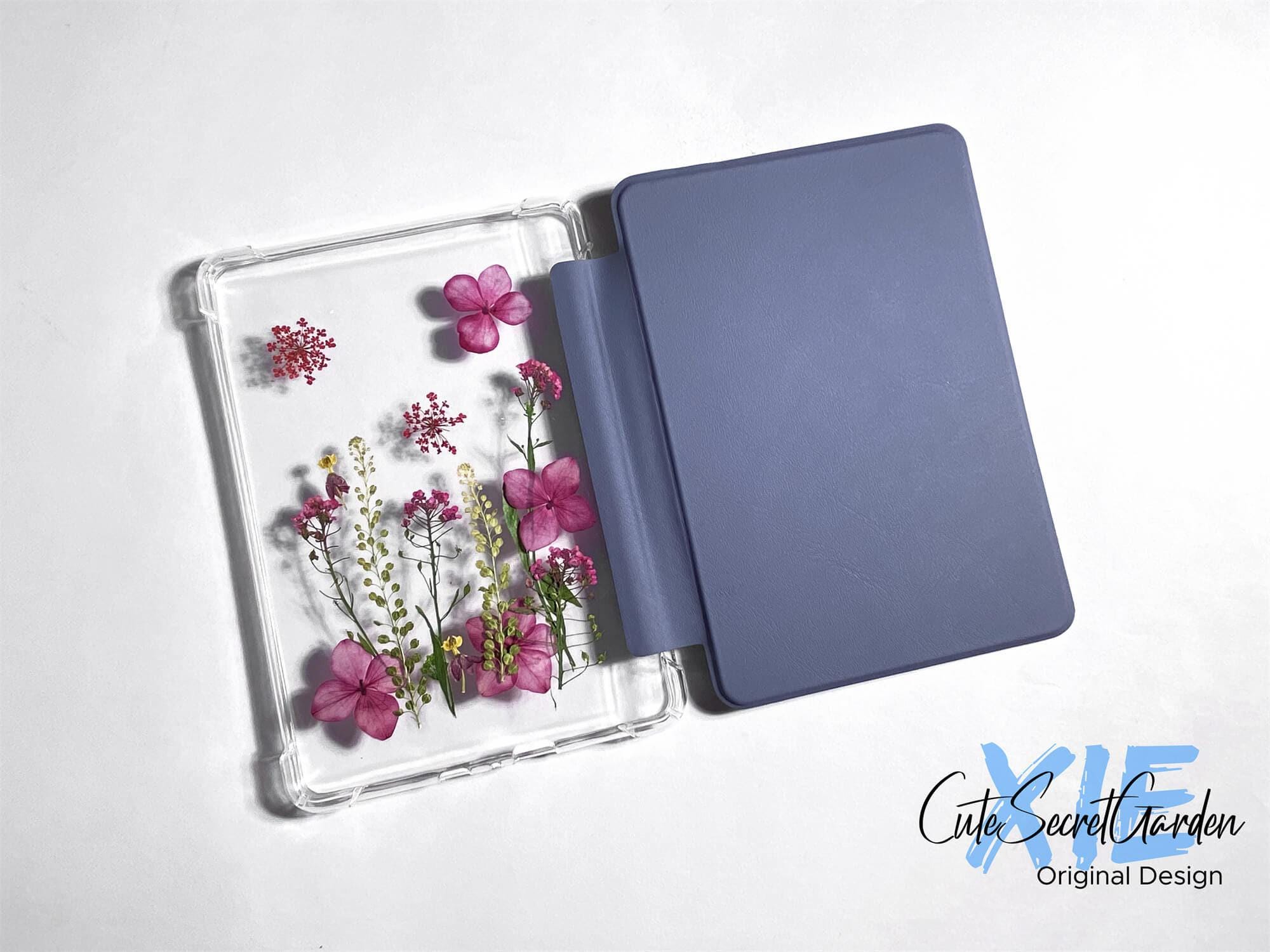 Pressed Pink Hydrangea Flower Case for Kindle Colorsoft, Paperwhite ...