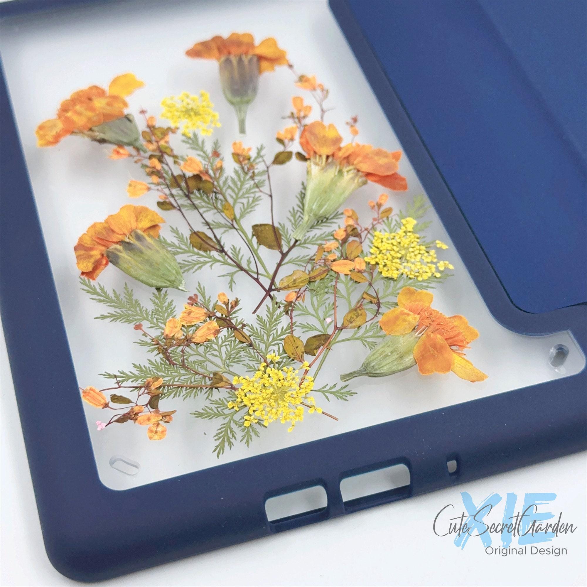 October - Marigold Birth Pressed Flower Case for Kindle Colorsoft ...