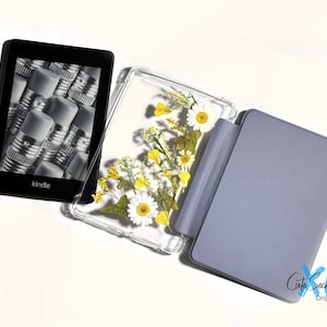 Tulips, alyssum, daisy flower case for Kindle Colorsoft, Paperwhite 12th 11th 10th gen, Kindle 2024 2022 6&#39;&#39;,Oasis 10th 9th gen 2017 2019