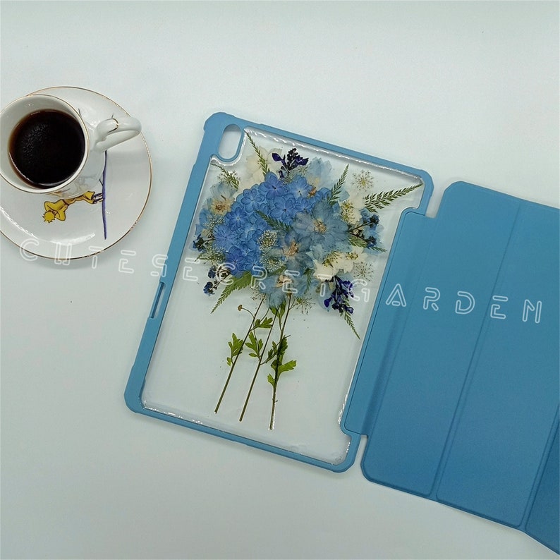 2022 Ipad Case Pro Tablet Case A Bunch of Real Pressed Flowers Etsy