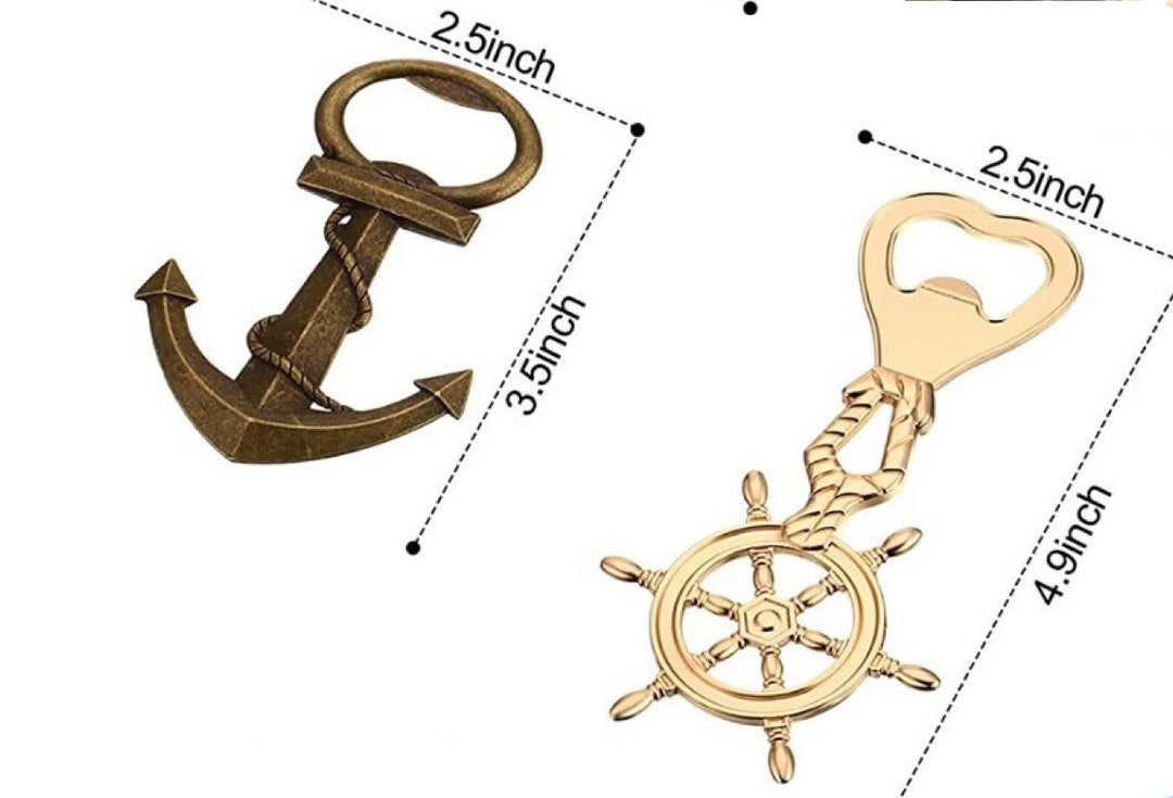 Nautical Bottle Openers Anchor Bottle Openers 1 Pc Etsy