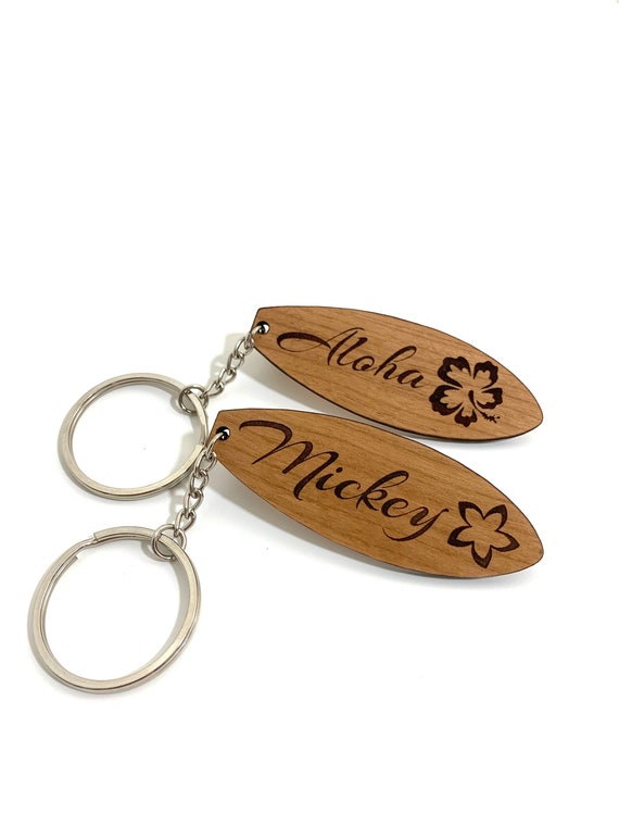 Personalized surfboard keychain cheap