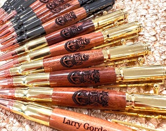 Personalized US Navy Anchor Pen: Laser Engraved Action Bolt Pen