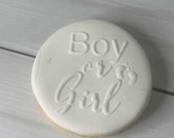 boy or girl custom cookie