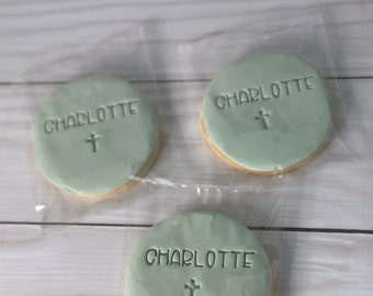 Custom Baptism  cookie