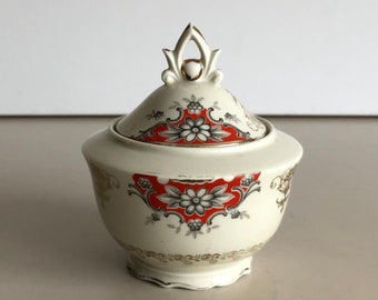 Lidded jar / sugar bowl / kitchen storage jar - porcelain - Bavaria Schumann