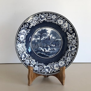 Large Wall board / decorative board - Societe Ceramique Maestricht - décor Wilderose - Delft Blue Pottery - Holland