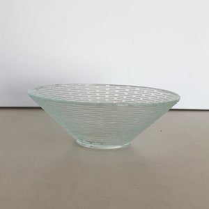Vintage bowl - glass - beautiful design - ornate bowl