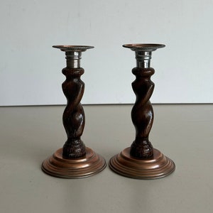 Set of candlesticks - various materials - design - decorative