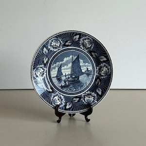 Wall plate - Société Céramique Maestricht - decor Hollandia - Delft Blue pottery