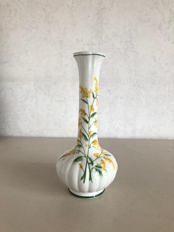 Vase Bassano Italy ceramics décor flowers vintage Etsy