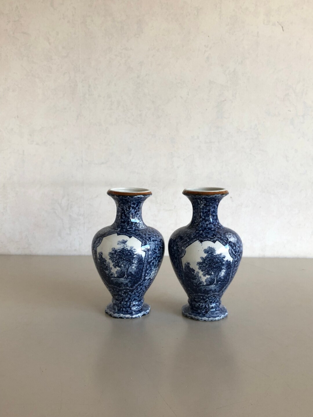 Villeroy & Boch 2 Vases / Flower Vases Landscape Décor Etsy