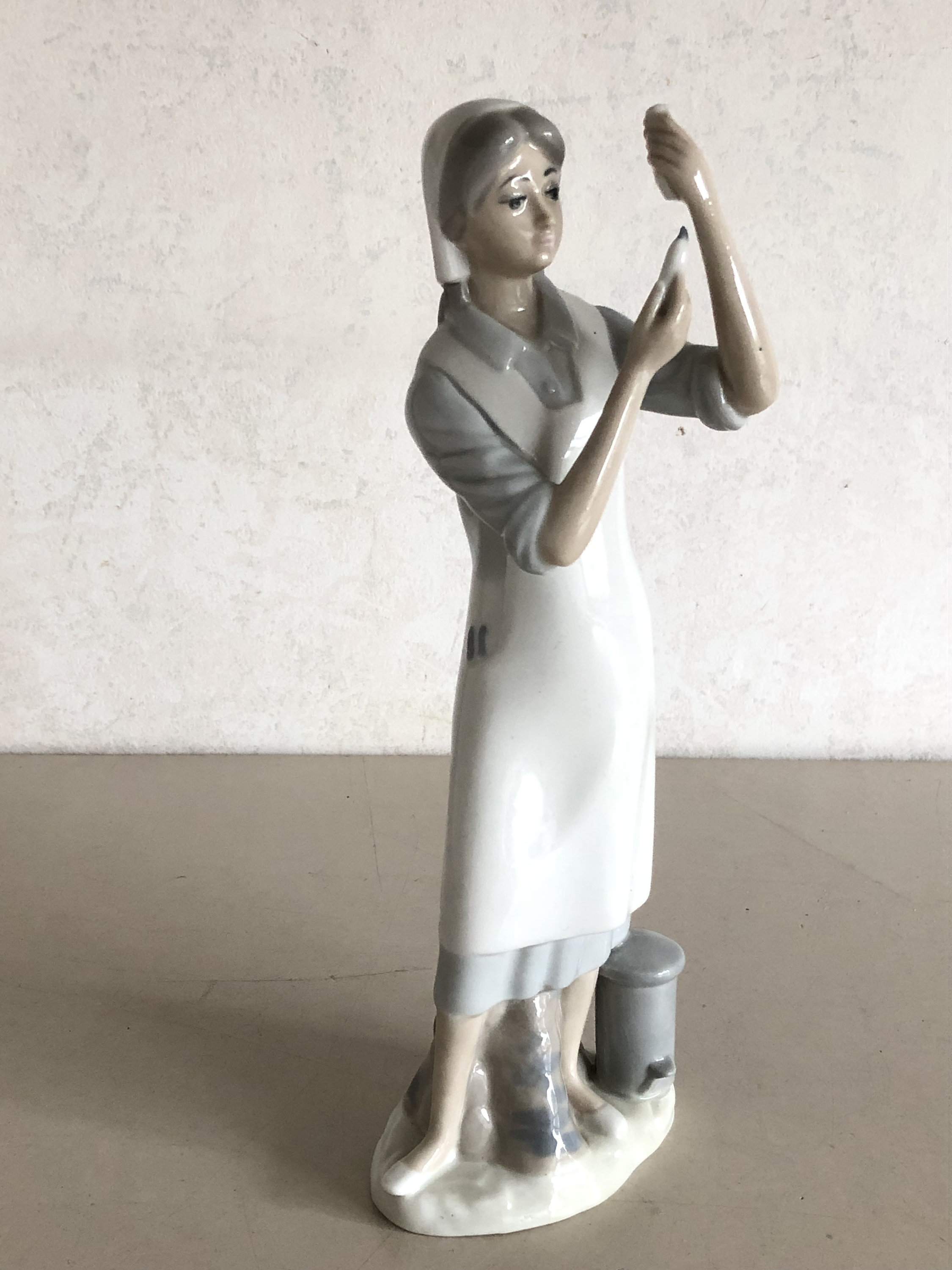 Casades porcelain figurine woman / nurse. Made in Spain. Etsy