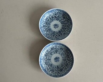 Assiettes / bols décoratifs - porcelaine - Chine - antique - peint à la main