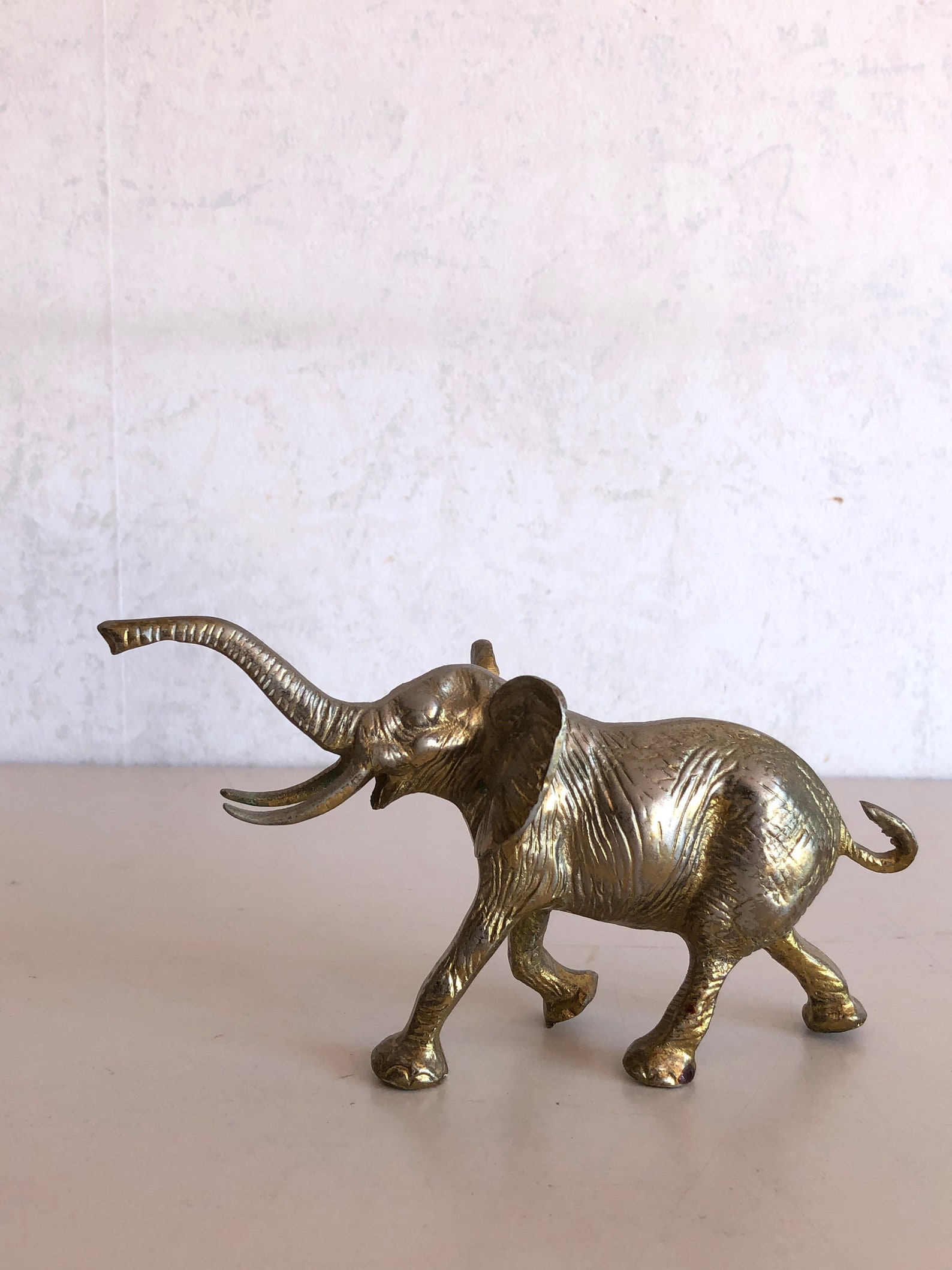Vintage sculpture / sculpture copper elephant Etsy