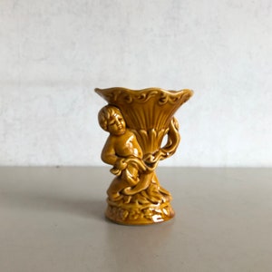 Prachtig vintage vaasje - Gouda - Holland - handgemaakt - keramiek