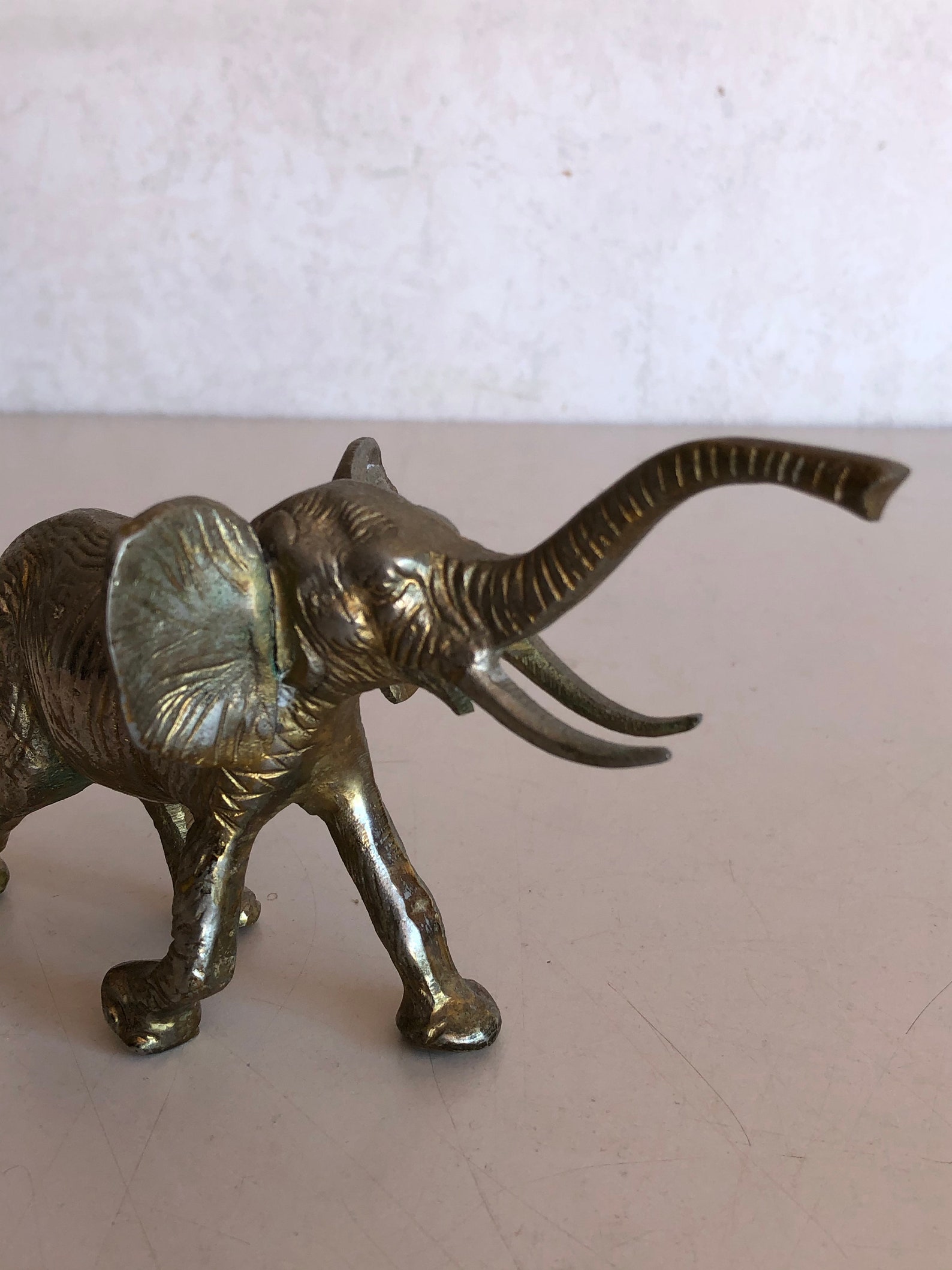 Vintage sculpture / sculpture copper elephant Etsy