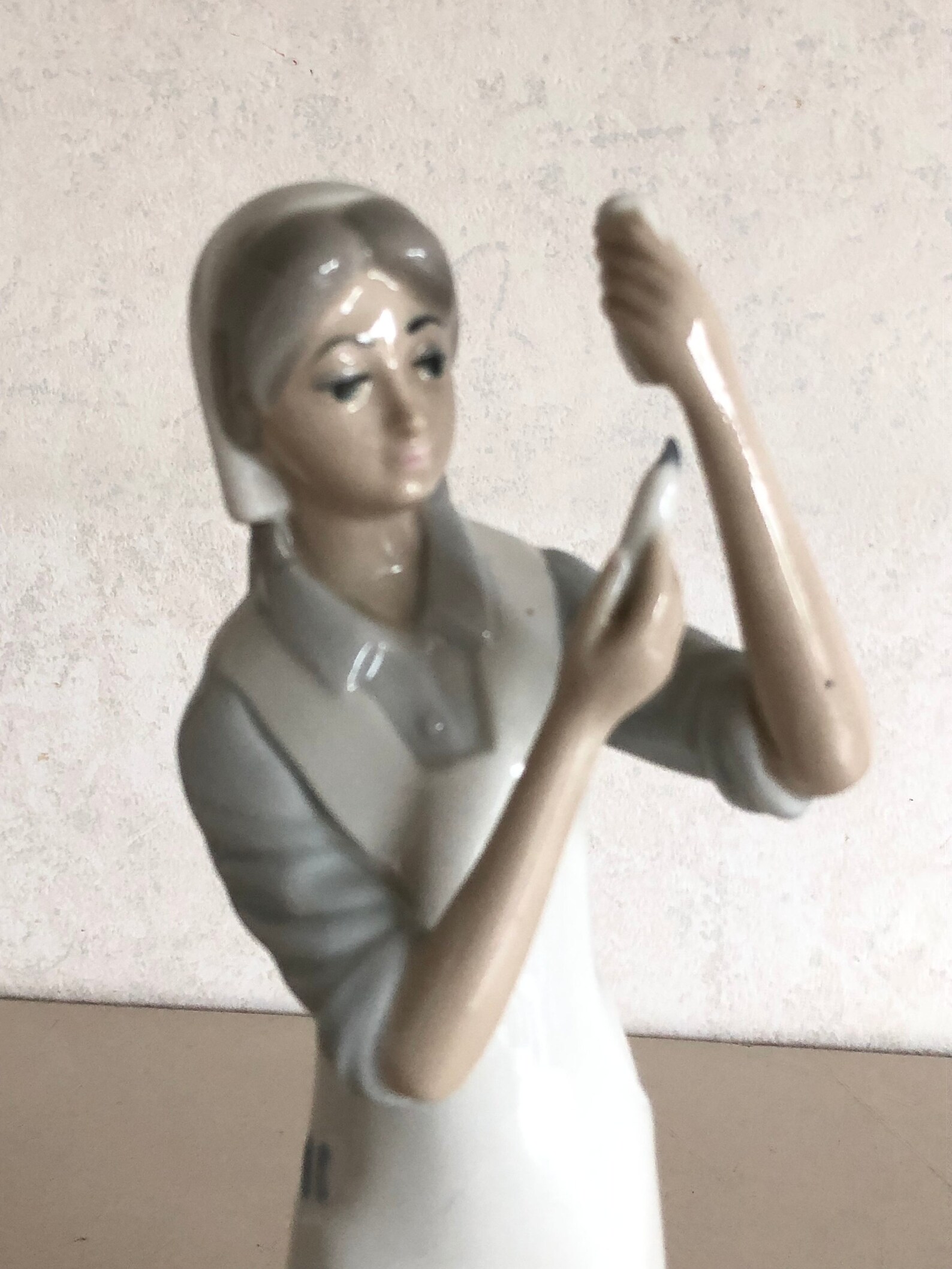 Casades porcelain figurine woman / nurse. Made in Spain. Etsy