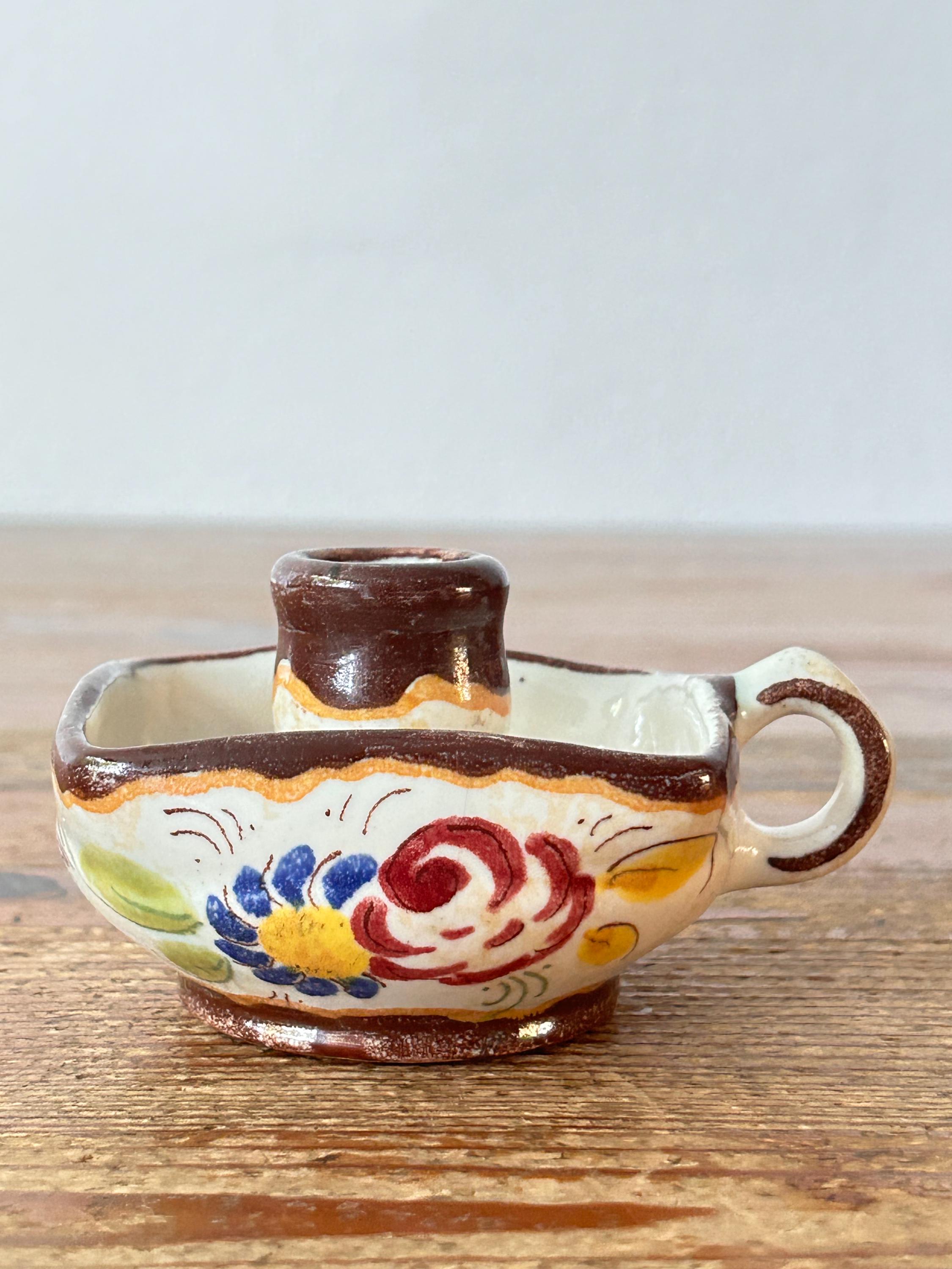 陶器製燭台 燭台 / 燭台 - Zenith Gouda - 陶器 - 手描き - Etsy 日本