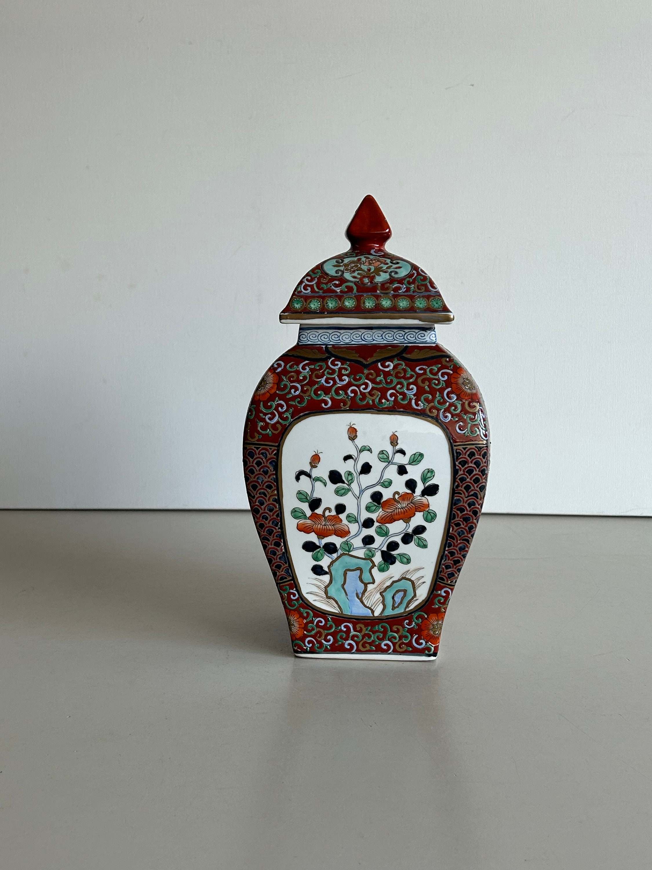 花紋　瓶　壺　花瓶　中華　中国 Yahoo!オークション - 中国花瓶 中国壺 赤壺 骨董品 美術品 中国 高さ2