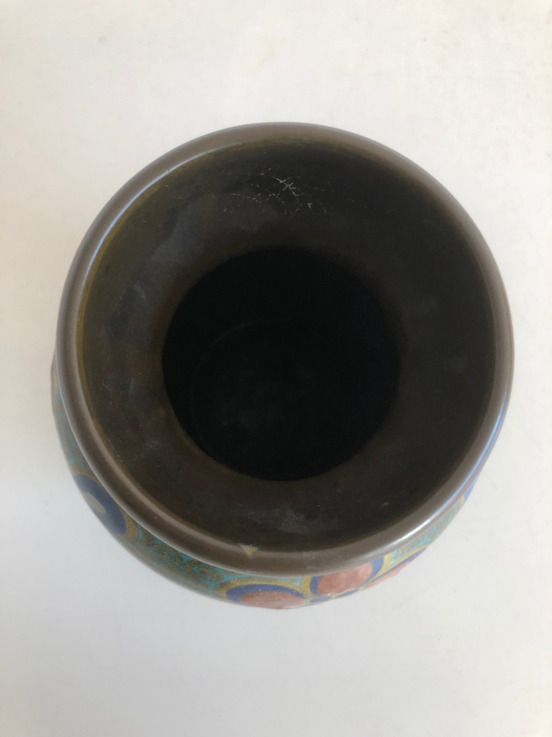 花瓶 - アールデコ - ゴーダ オランダ - 手描き - 非常に美しい花の 花瓶 - アールデコ - ゴーダ オランダ - 手描き - 非常に美しい花の