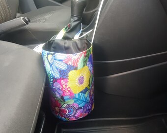 Wildblumen Auto Müllsack wasserdicht niedliches Autozubehör Kopfstütze Ausgabe Auto Veranstalter