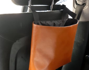 再利用可能な車のヘッドレストゴミ袋防水シート上車オーガナイザー
