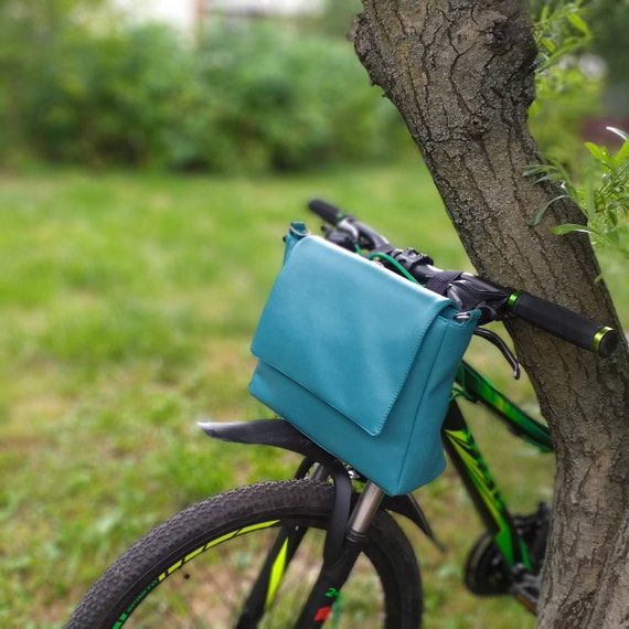 farvestof essens Pine Bike Handlebar Bag Bicycle Accessories for Women Turquoise - Etsy