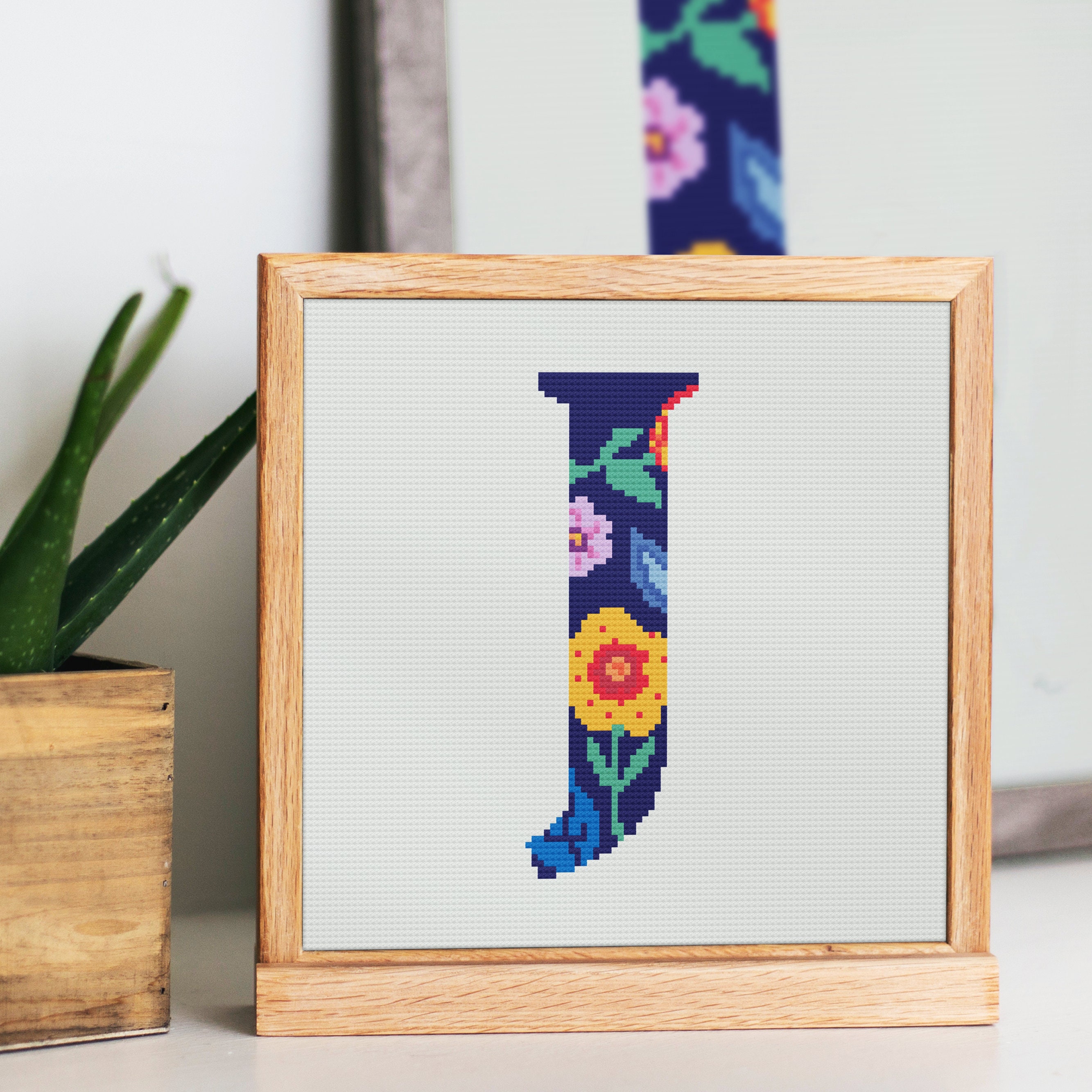 Cross Stitch Pattern Letter J Alphabet Pattern Letter J Etsy