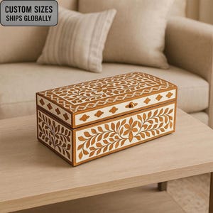 Wood Inlay Jewelry Box / Storage Box Gift For Any Occasion